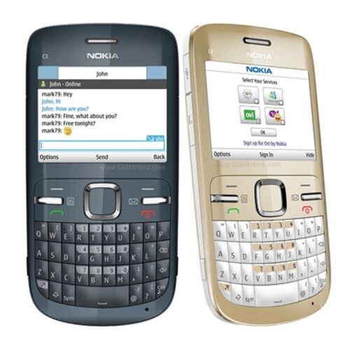 Original Nokia C3 C3-00 WIFI 2MP Bluetooth FM Jave Unlocked CellPhone - 第 1/7 張圖片