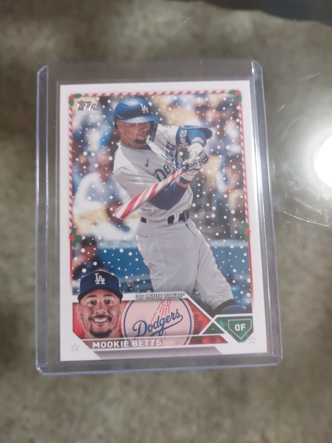 Mookie Betts 2023 Topps Holiday SP Code 514 Candy Cane Bat eBay