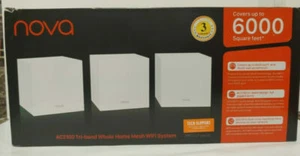 NEW Tenda Nova MW12 Tribande AC2100 Mesh WiFi Système sans fil Internet Routeur