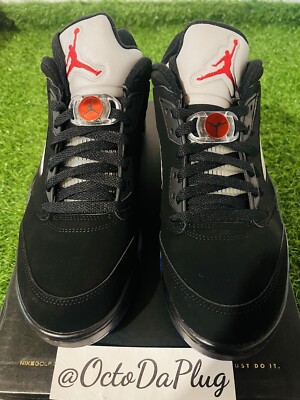 Size 10 - Air Jordan 5 Golf Low Black Metallic for sale online | eBay
