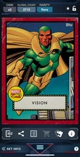 *Rare ~ Marvel Topps Digital Card - Classic Col Vol.2, 2020 - Vision - 2712cc
