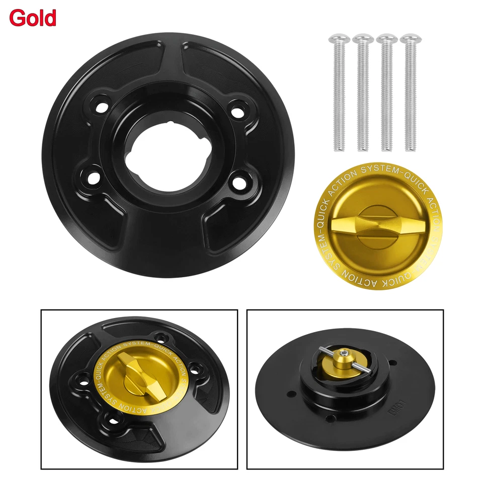 For BMW R NINE T Scrambler 2015-2018 2016 17 CNC Keyless Fuel Tank Gas Cap Cover Foto 4 de 4