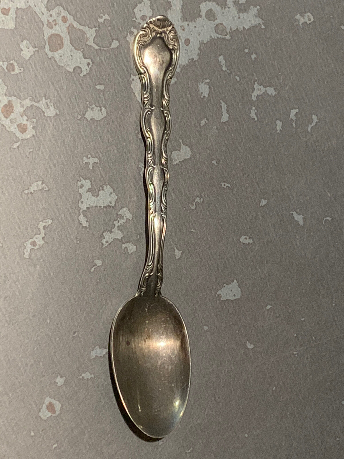 antique Alvin sterling French Scroll demitasse spoon 4 3/8" eBay
