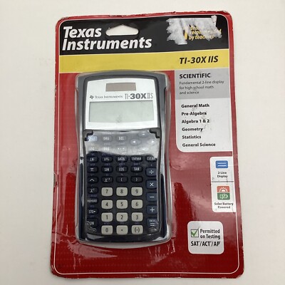Texas Instruments TI-30X IIS Scientific Calculator SAT ACT AP Solar Battery New