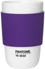 Pantone Purple Travel Coffee Cup Mug Flask With Silicone Band Petunia 19-3632