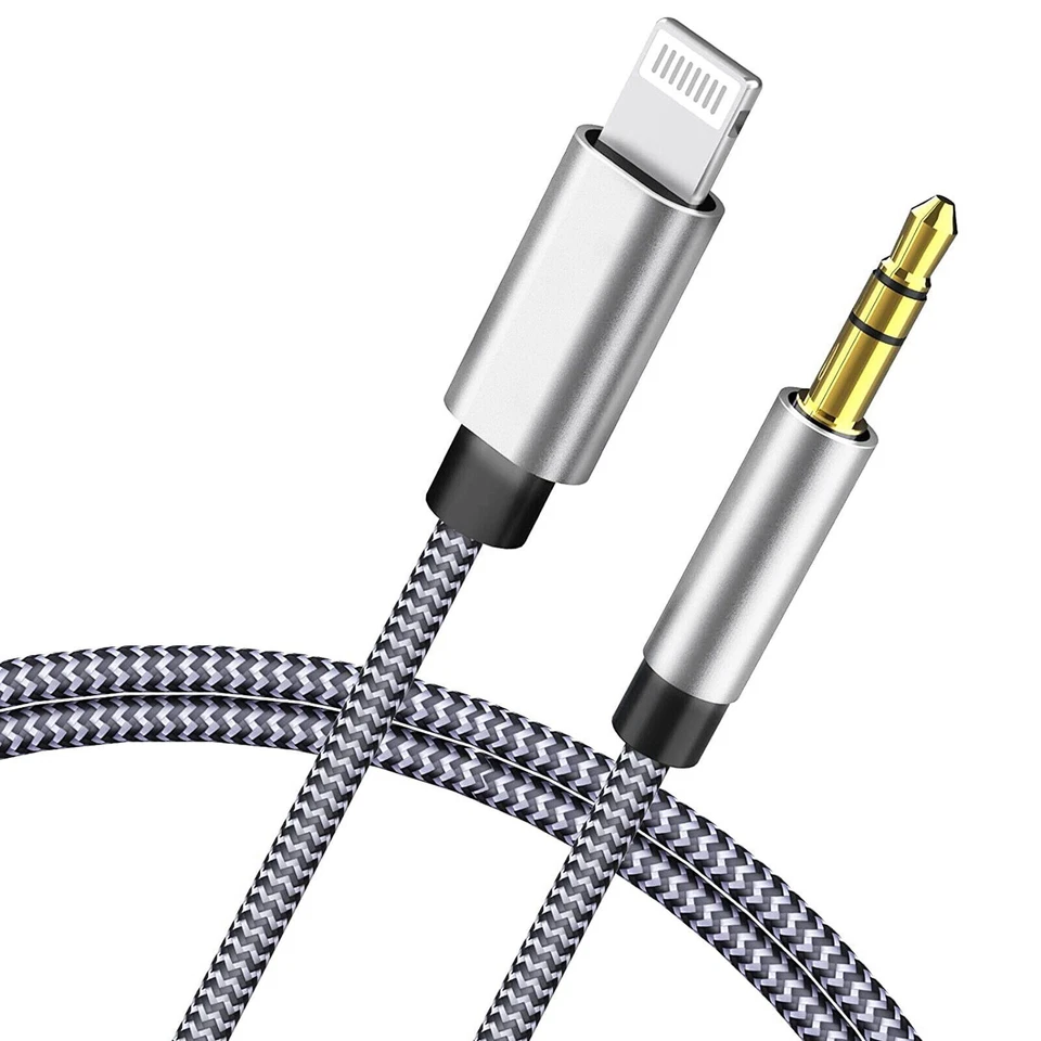 MY FONE STORE Aux Cable 3.5mm Jack Lead Car Audio Music For iPhone 14 13 12 11 Pro 7 8 X XR SE