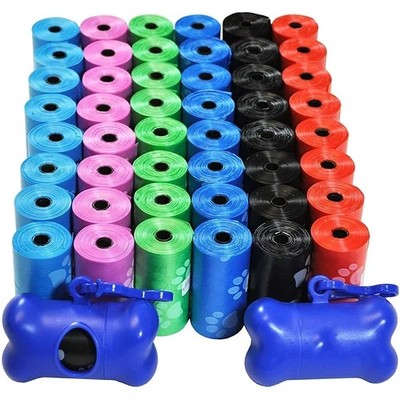 Dog Waste Poop Bags Refill Rolls 5/10/20/30 Pack Portable Pet Clean-Up
