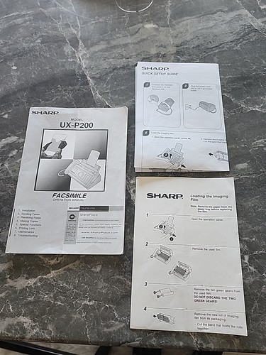 Sharp UX-P200 Fax Machine And 4 Ink Rolls - Picture 4 of 6
