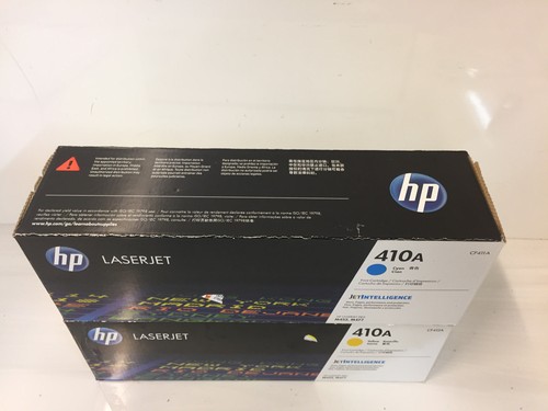 (2) Original HP 410A Color Toner Cyan Yellow CF411A CF412A für M477 M452 - Bild 2 von 4