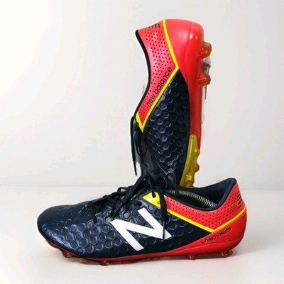 New Balance Visaro Control FG Fußballschuhe - Navy Orange - UK 7,5 - gut gebraucht