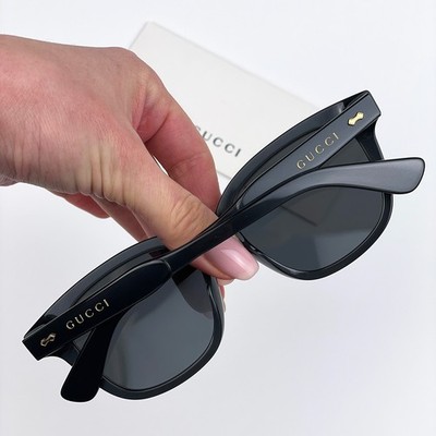 Gucci Men Sunglasses Black Grey Square GG1264S 001 NEW AUTHENTIC