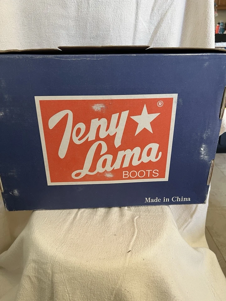 “Teny Lama” Tony Lama Tenis Zapato/Botas Vaqueras. Negro y marrón Foto 4 de 4