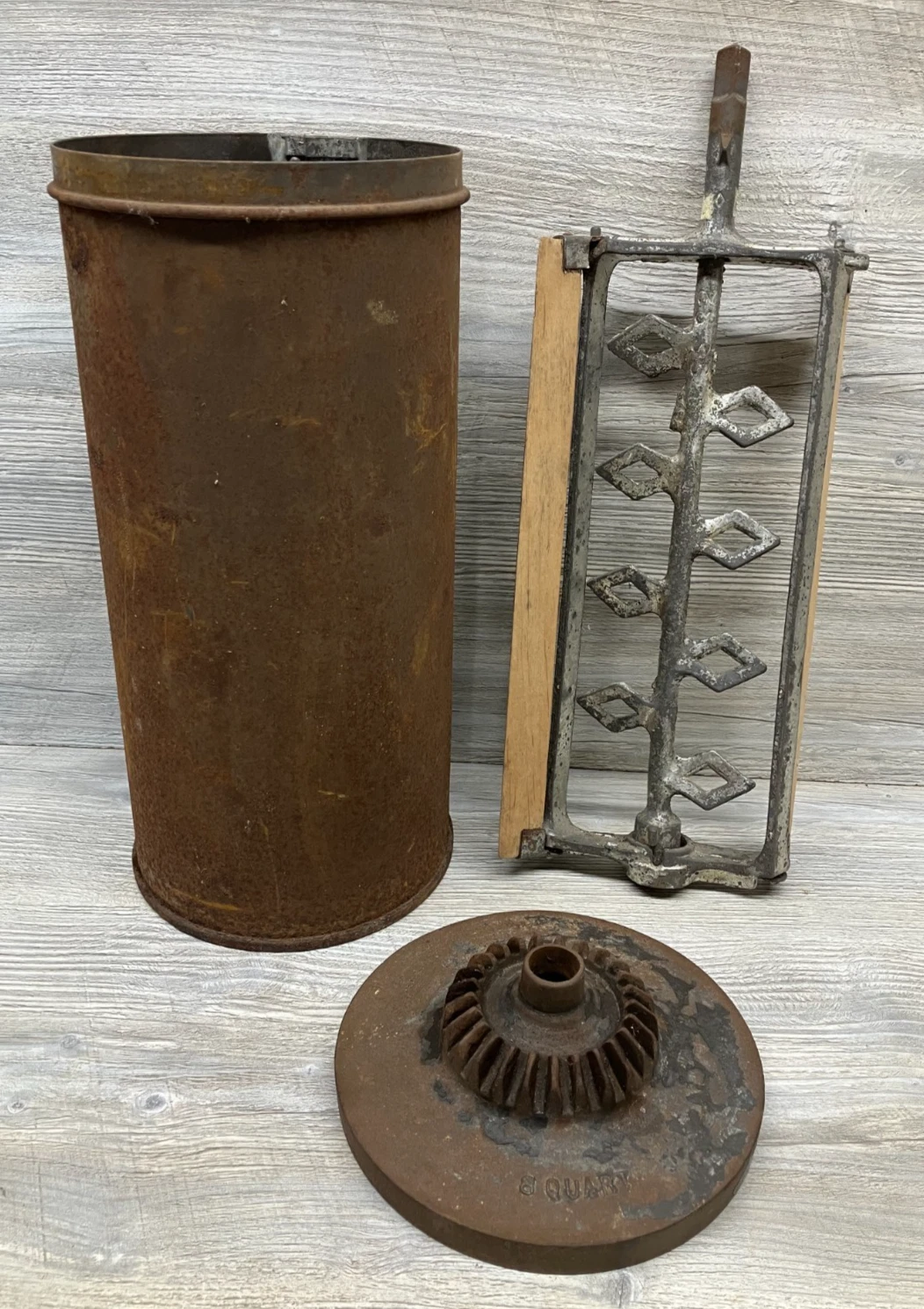 Vintage 8 Quart Ice Cream Maker - Replacement Canister, Gear-Top Lid & Dasher