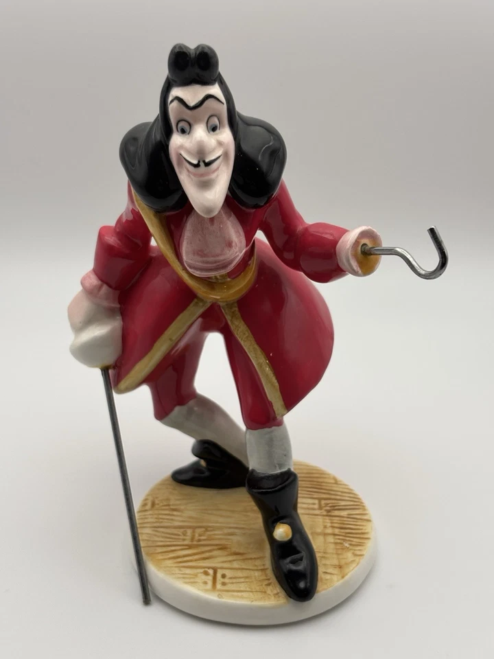 Vintage Disney Captain Hook From Peter Pan Porcelain Figurine Malaysia - Image 4 of 4