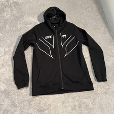 Sudadera con Capucha Venum UFC Para Hombres Mediana Negra MMA Entrenamiento Lucha Noche Sudadera