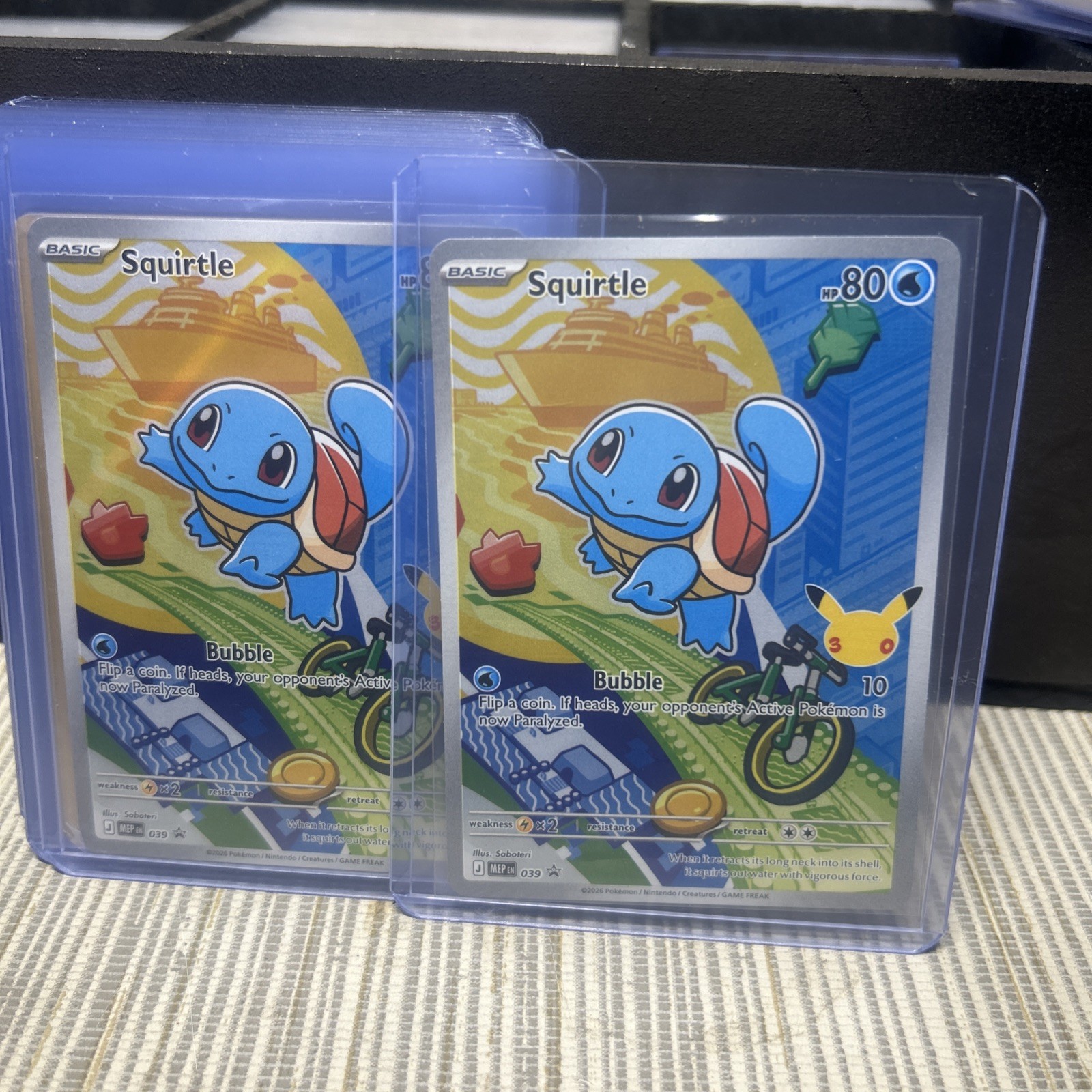 2026 Pokémon Squirtle 039 First Partner Illustration Full Art Holo Promo