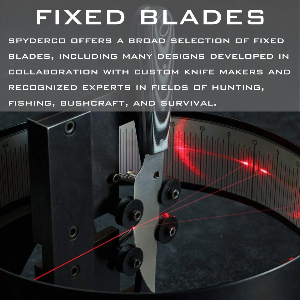 Spyderco Street Beat Fixed Blade Knife with 3.51" VG-10 Steel Black Blade and... - Image 4 of 4