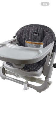 CHICCO Take-A-Seat 3-in-1 Travel Seat 1-Chair Booster in GREY STAR.