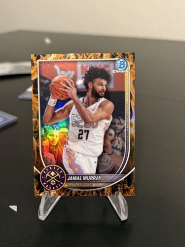 2025-26 Bowman Chrome Basketball Jamal Murray Firefractor /3 Denver Nuggets 🔥