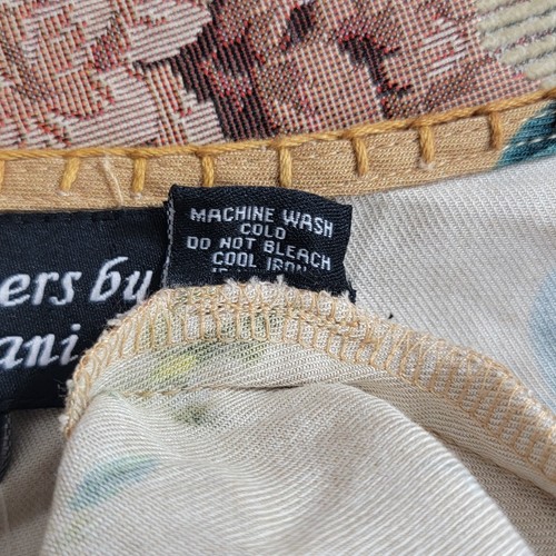 Feathers by Tolani Anthropologie Dress Womens Medium Mustard Floral Cottagecore - Picture 12 of 12