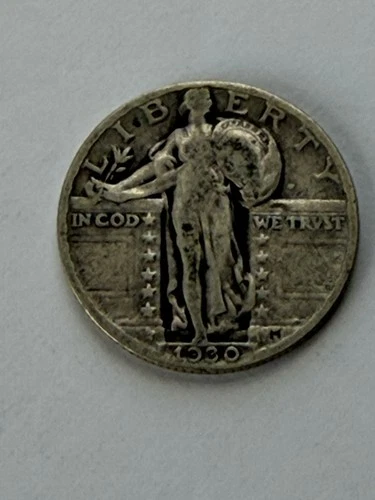 1930 Standing Liberty Quarter Silver Coin