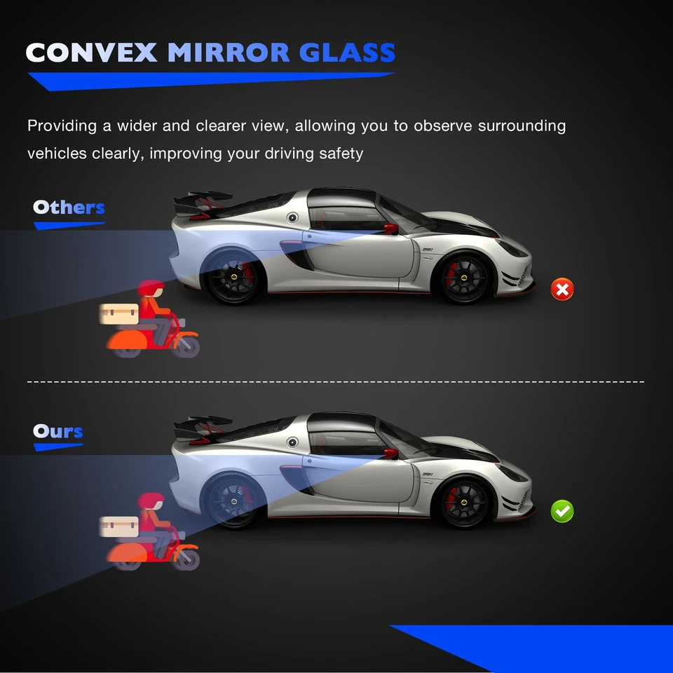 Right Heated Upper Mirror Glass Passenger Side For 15-22 Ford F-150 FL3Z17K707G - Image 3 of 4