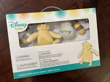 Musical Mobile Baby Crib Winnie the Pooh Classic Hunny Pot & Bees Brahms Lullaby