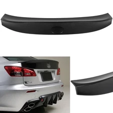 For 06-13 LEXUS IS250 IS350 ISF ABS Duckbill Trunk Rear Side Spoiler Wing Black