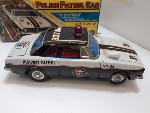 Masudaya Police Patrol Car Battery Operated - Picture 4 of 16