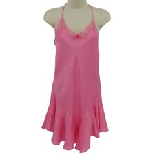 VTG Intimate Moments Women Medium Pink Paisley Scroll Nightgown Sleep Dress Chic