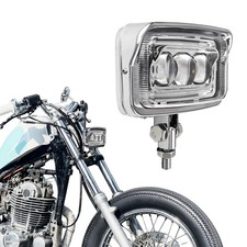 Square LED Motorcycle Headlight High Low Beam Visor for Harley Honda Yamaha