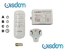 CENTRALINA CON TELECOMANDO WIRELESS PER CONTROLLO LUCI LED 1000W X 3 CANALI