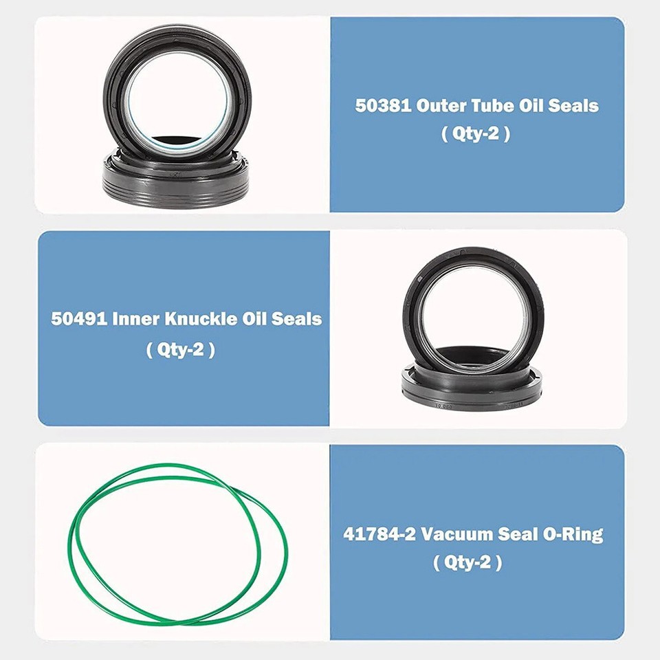 Spicer Axle Seals + U-Joints Kit For 1998-2004 Ford F250/F350 Super Duty Dana 50/60 Front