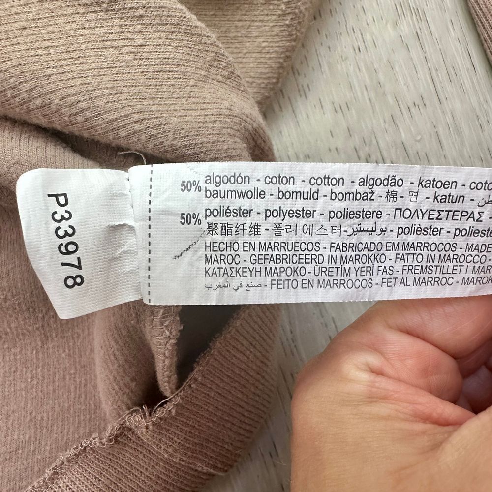 Brown fall basic cropped Zara turtle neck with un… - image 4