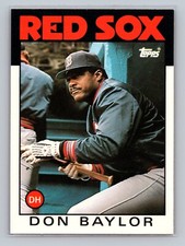 1986 Topps Traded Don Baylor #6T - Boston Red Sox - NEAR MINT to MINT
