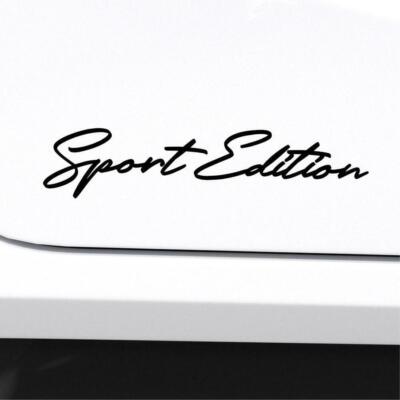 Sport Edition Aufkleber 2x Schwarz Dekor Tuning Sticker 20 x 4,5 cm N22B4A