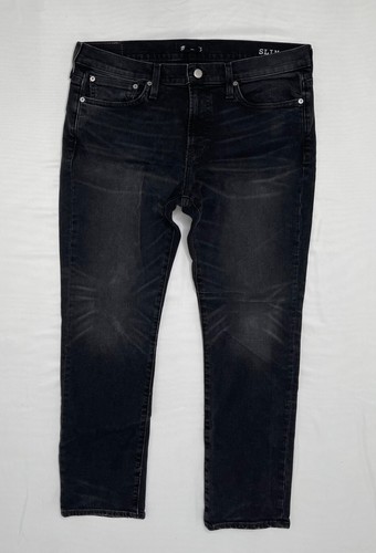 Slim Fit Black Denim Stretch Jeans | eBay
