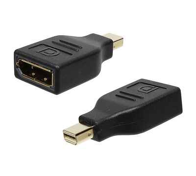 Mini-Displayport Stecker zu Displayport DP 1.2 Buchse 4K HDCP 3D TB2 black