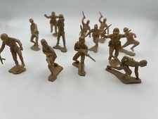 Vintage Louis Marx Original WWII Japanese Soldier Lot of 12 60mm 1965