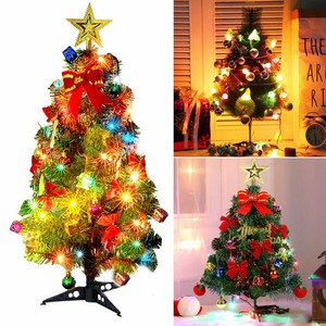 Decorazioni Natalizie Da Tavola.Albero Di Natale Da Tavolo Con Luce A Led Ornamenti Decorazioni Di Natale 60cm Ebay