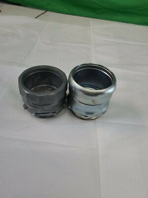 ASSORTED 2-1/2'' Compression Connector Male Threaded Adap for EMT- Zinc-LOT OF 2