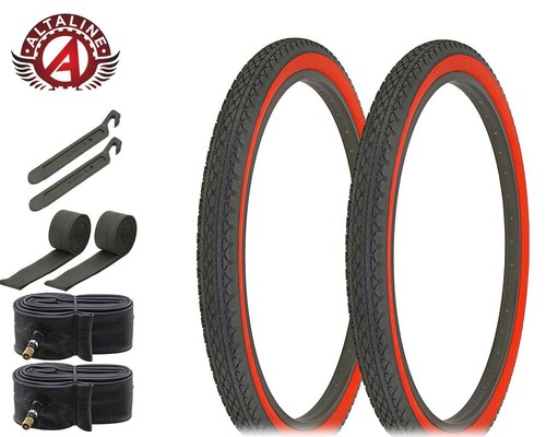 AltaLine Bicycle Wire Bead Cruiser TIRES 26 x 2.125 HEAVY DUTY Diamond 8pc SET. - Picture 16 of 27