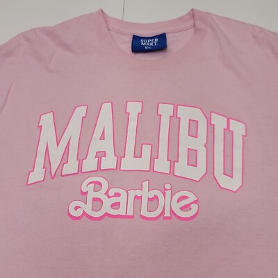 Super MRKT. Malibu Barbie T Shirt Medium to Large Pink | eBay