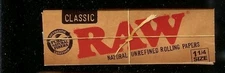 2 PACKS RAW CLASSIC 1 1/4 SIZE Natural Unrefined Cigarette Rolling Papers