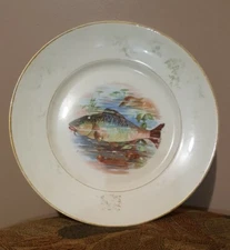 Pre-Owned Vintage Penna China Co Florence Fish Portrait Plate