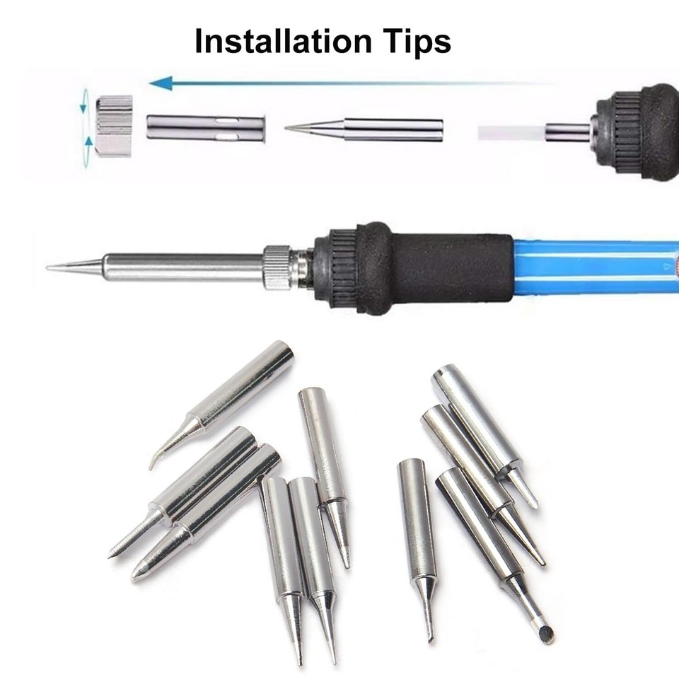 Soldering Iron Tips 20 Pcs 900m Solder Tips Replacement For Hakko Tenma