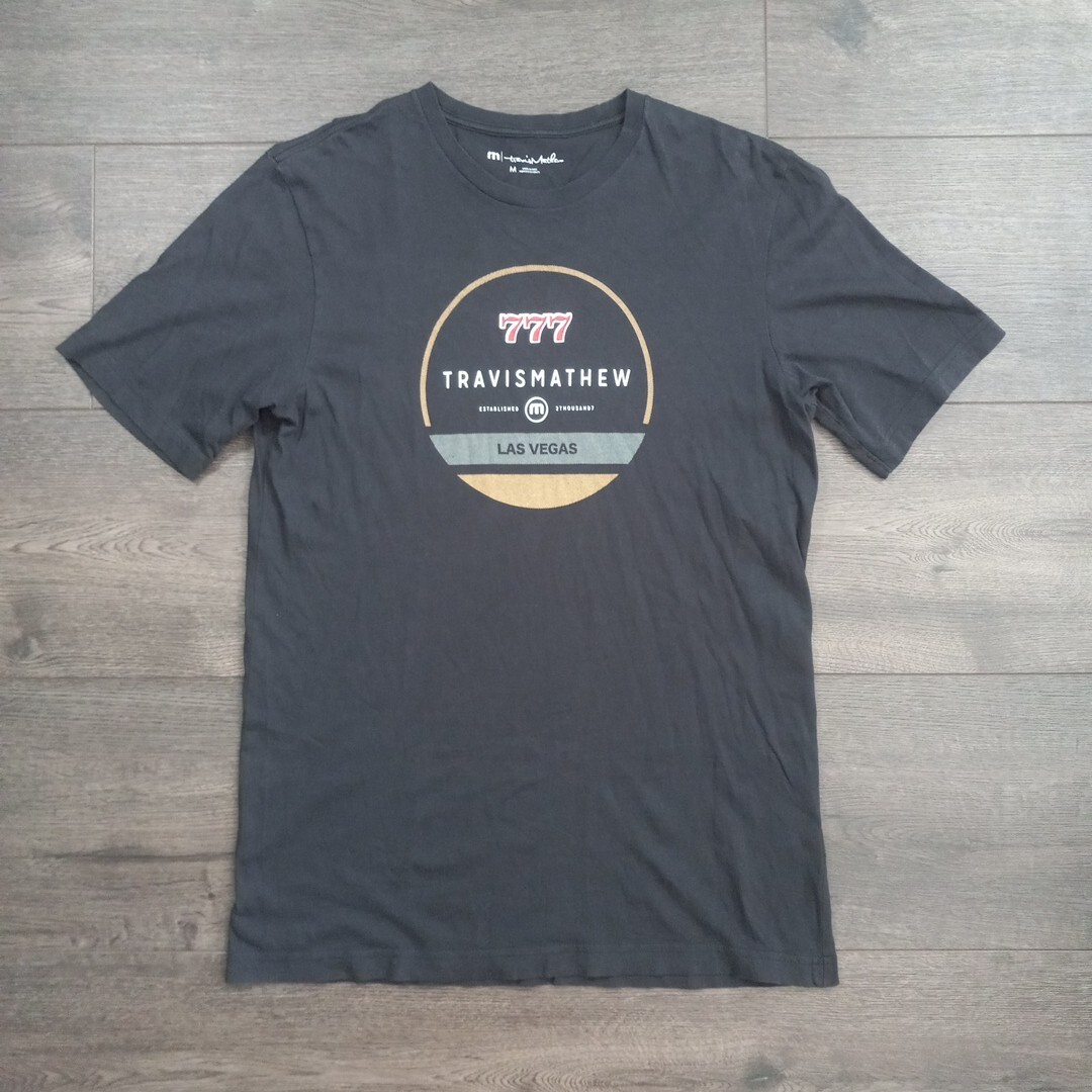 Travis Mathew Las Vegas T-Shirt Men's Size Medium Black | eBay