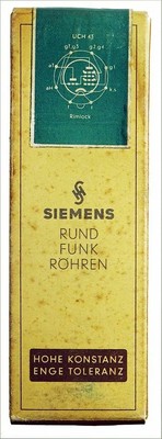 UCH43 Triode-Hexode. Eine Rimlock-Radioröhre von Siemens. ID20902
