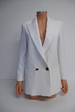 Philosophy Di Lorenzo Serafini New Cream Blazer Jacket Size Uk 4 Fit A Uk 6-8