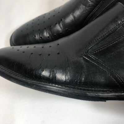 Emporio Armani Black Made in Italy Slip On Dress Shoes Size  display picture 3